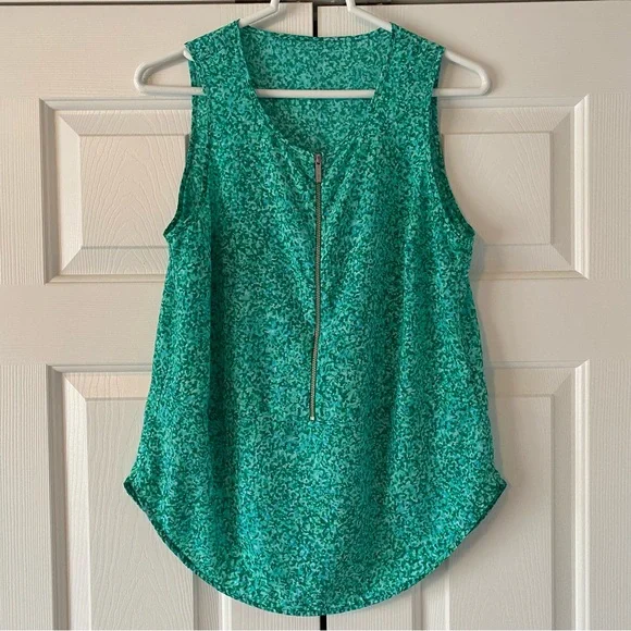 Michael Kors Green Sleeveless Top, M - Picture 2 of 8